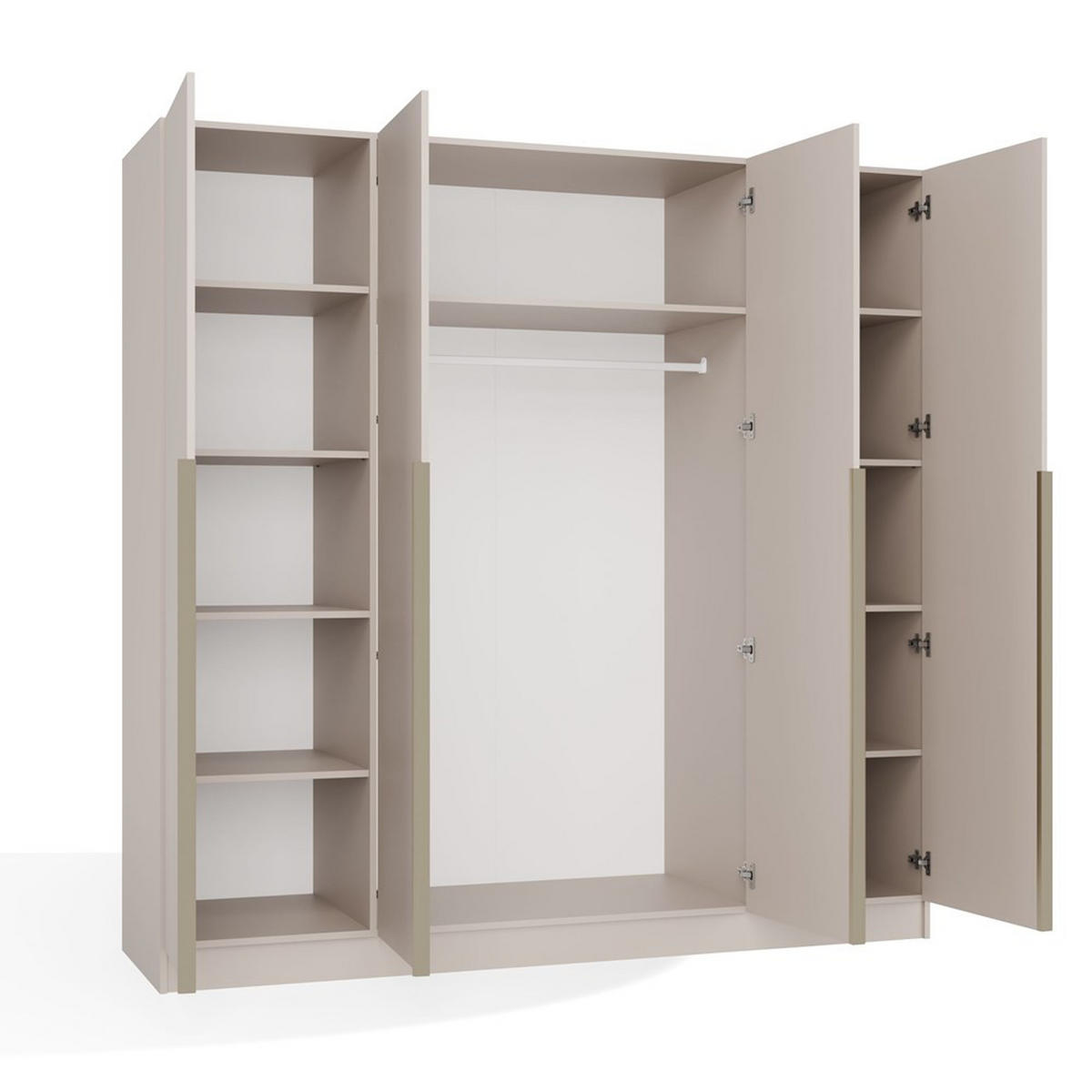 GARDEROBA Kasmir 200/200/56 - boje kašmira, drvni materijal (200/200/56cm) - RAUMHIRSCH FURNITURE