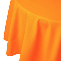 TISCHDECKE orange rund 178 cm, 100% Baumwolle - Orange, Textil (178/178cm) - Homescapes
