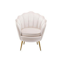 SESSEL mit gerader Rückenlehne - 1 Person - Samt, Stoff - Beige - - Beige, Textil (76/88/73cm) - Vente-Unique