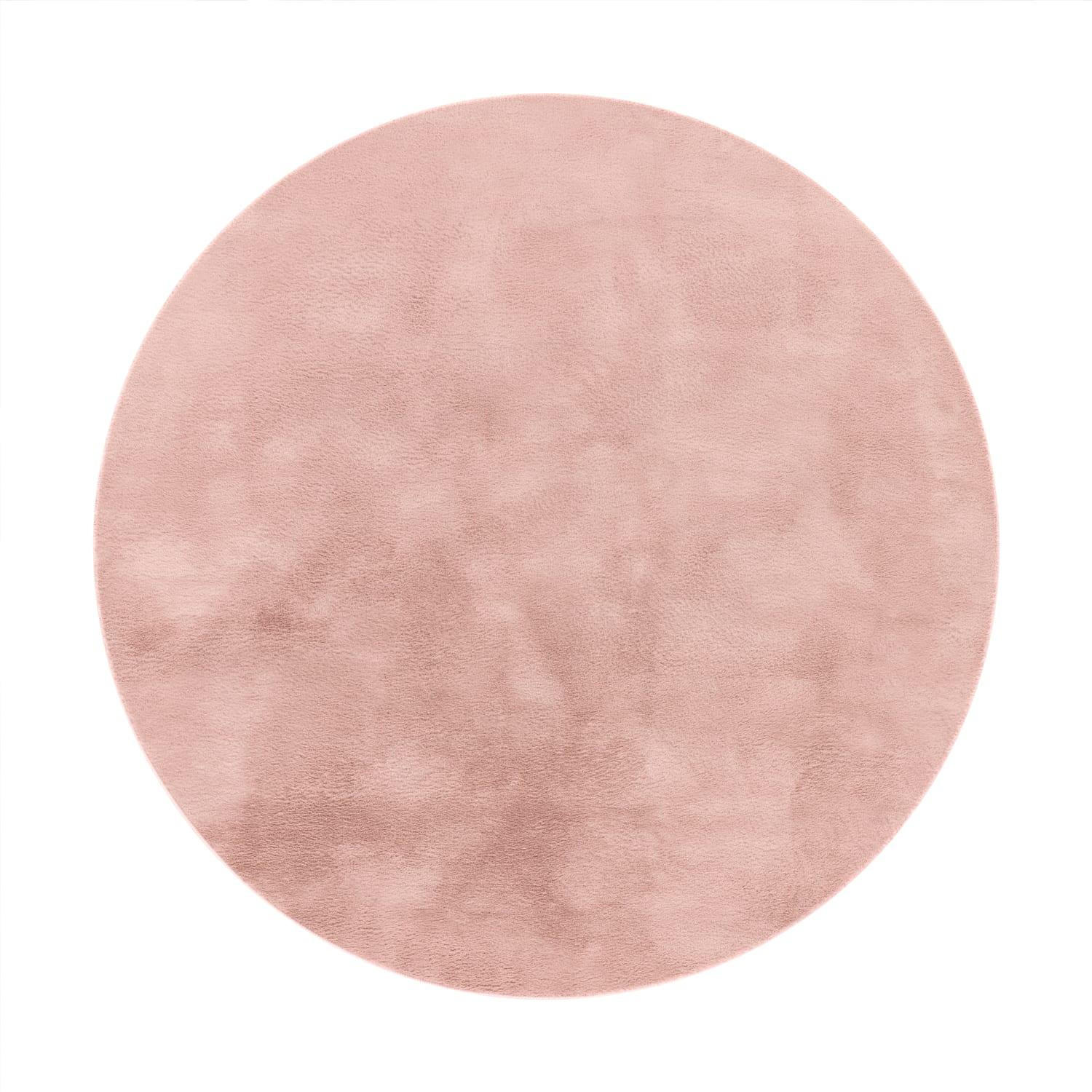 HOCHFLORTEPPICH 80/80 cm Soft 380 - Pink, Kunststoff (80/80cm) - Paco Home