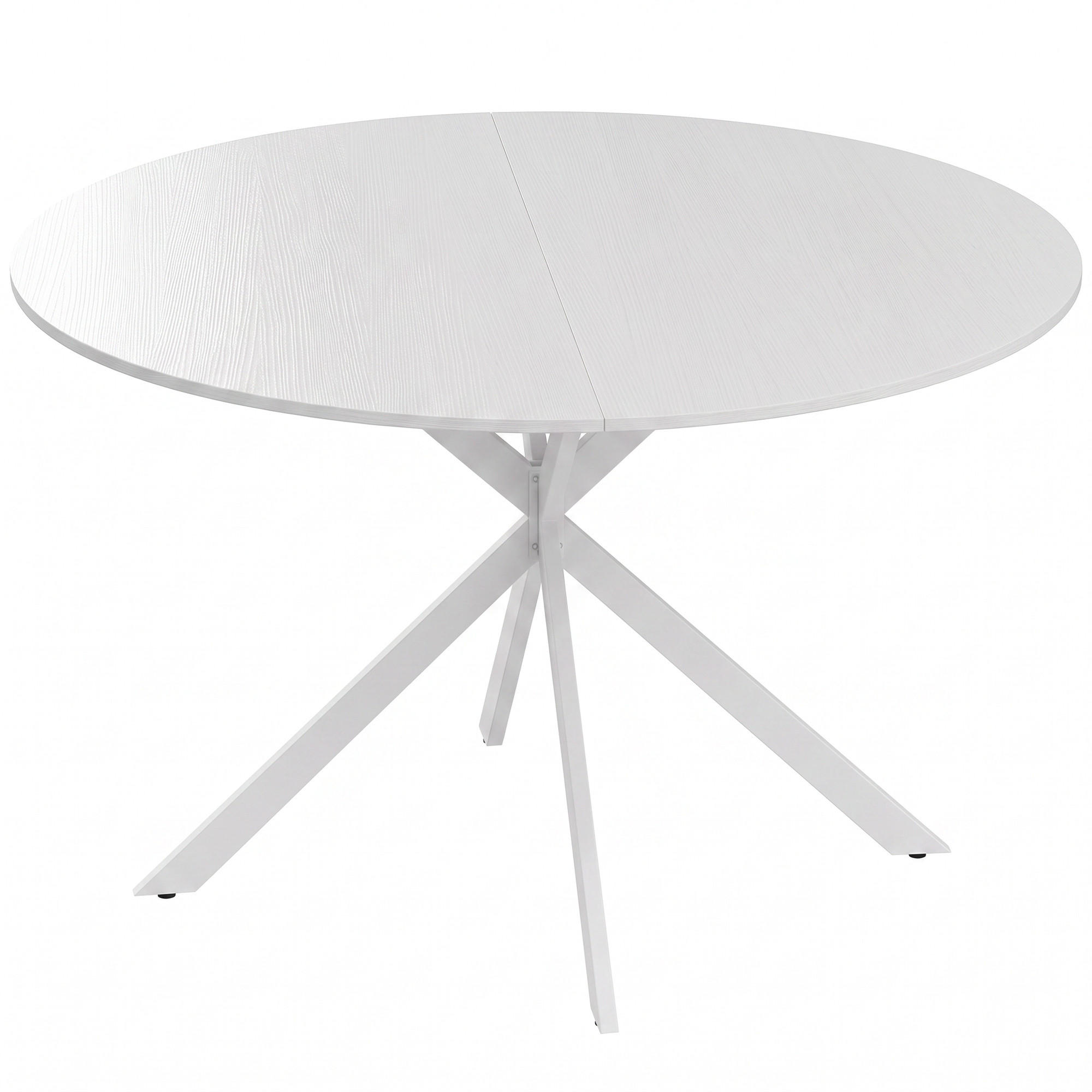 Homcom Esstisch Weiß 120x75x120 cm