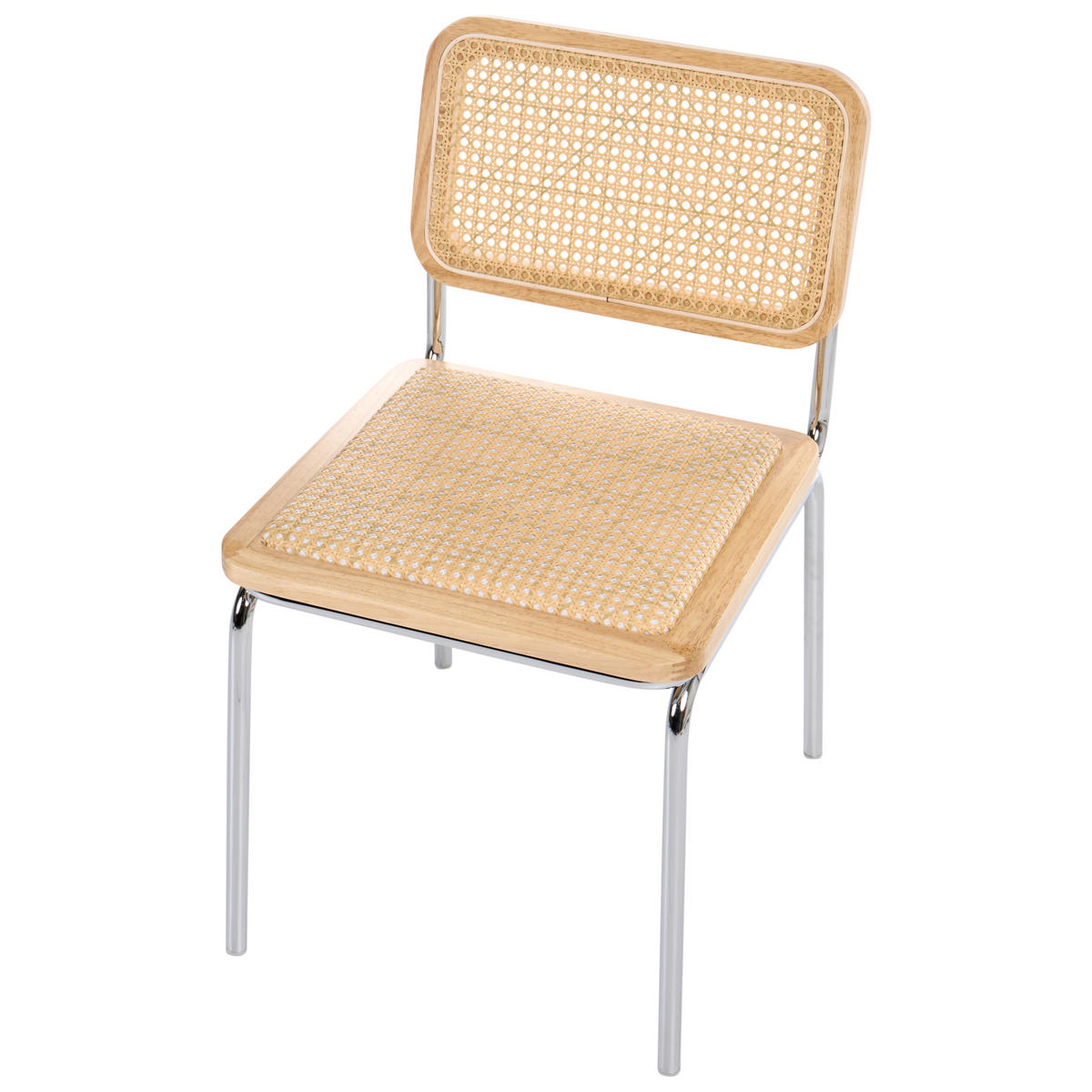 ESSZIMMERSTUHL 2er-Set Polyrattan Hellbraun Corvallis - Hellbraun, Kunststoff (48/83/58cm) - Beliani