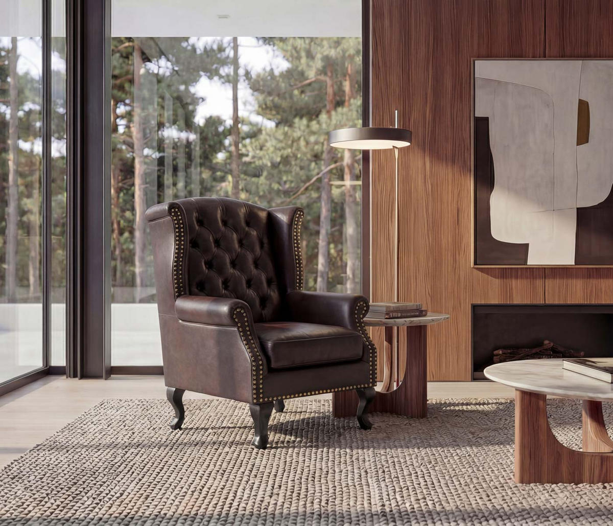 RELAXSESSEL Kastanienbraun - Rotbraun, Textil (75/102/80cm) - MCW