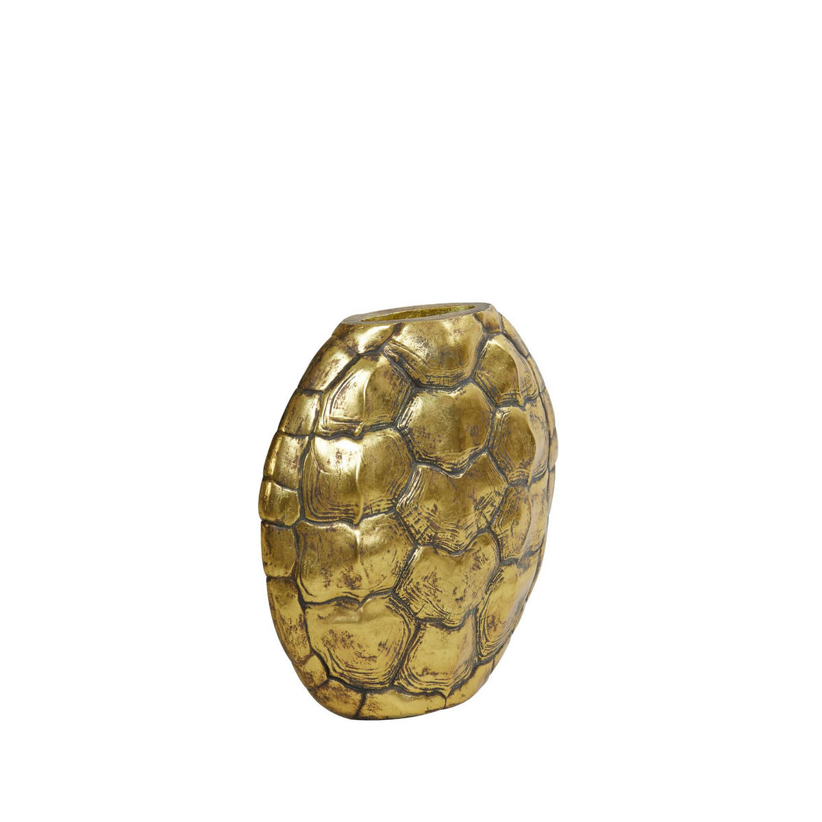 VASE Turtle Bronze 40.5/11/40 cm - Bronzefarben, Kunststoff (40cm) - Light & Living