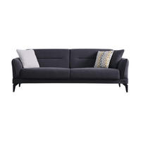 SOFA Dolcezza 2-Sitzer Bouclé Anthrazit - Anthrazit, Kunststoff/Textil (175/84/90cm)