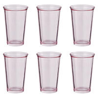 TRINKGLAS (6er-Set) Galet 280ml - Rosa, Glas (0.28L) - Butlers