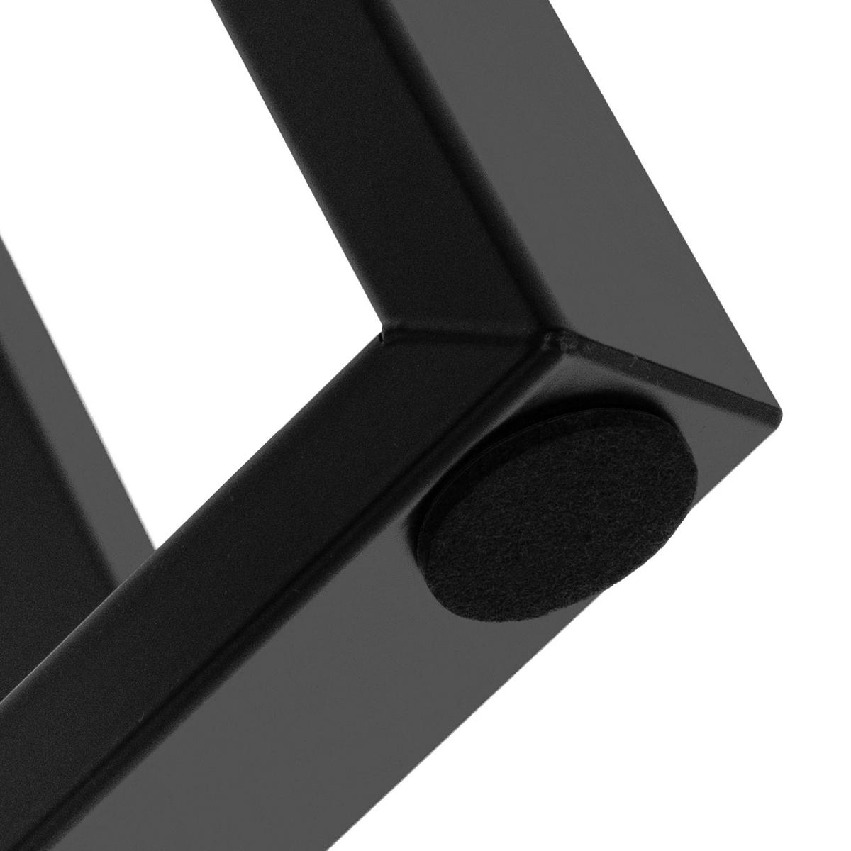 TISCHBEINE 2er Set T-Form 60x72 cm Schwarz - Schwarz, Metall (35/72/60cm) - ML-DESIGN