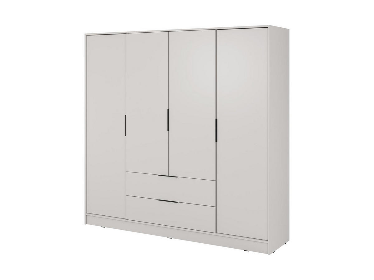KLEIDERSCHRANK Lyke, Beige - Beige, Holzwerkstoff (206/200/51cm) - Bettso