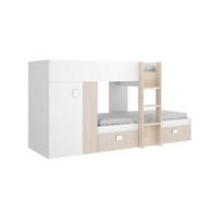 SCHLAFZIMMER Weiß, Eiche 111/271/150 cm - Eichefarben/Weiß, Holzwerkstoff (90/190cm) - DMORA