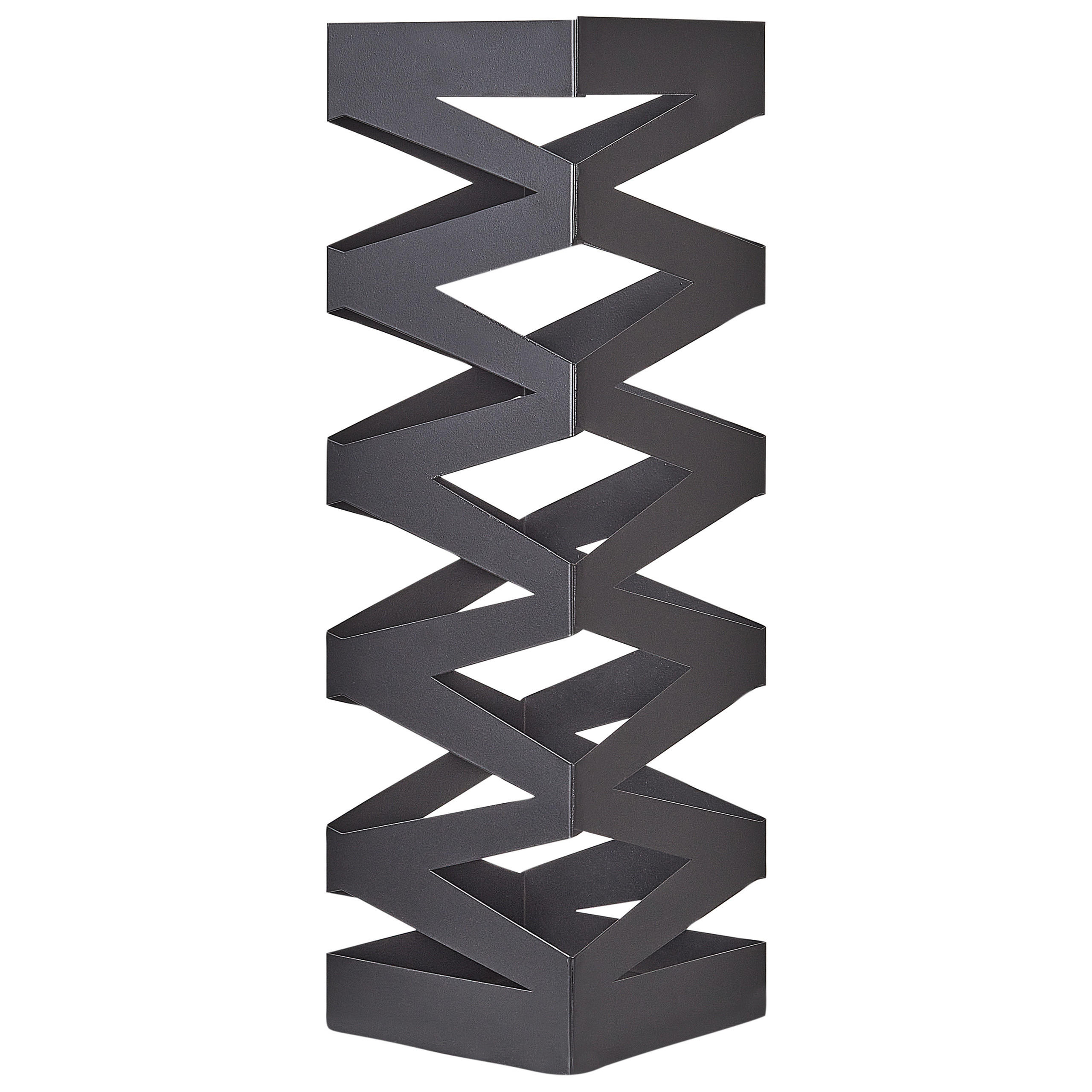 SCHIRMSTÄNDER Metall Schwarz Sambin - Schwarz, Metall (15/49/15cm) - Beliani