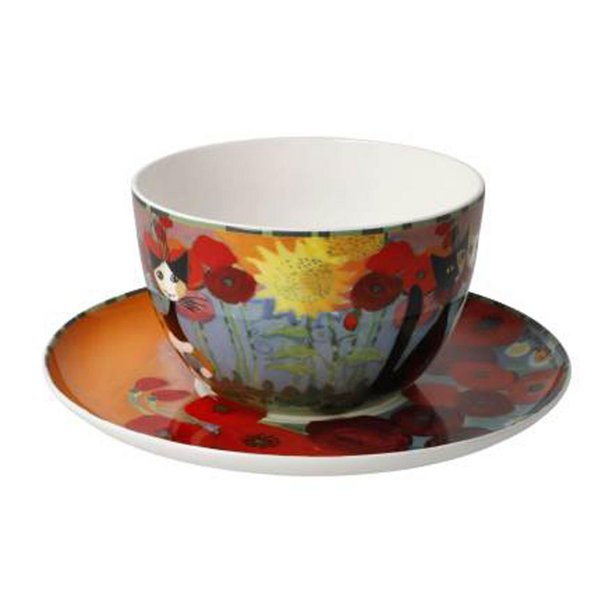 KÜNSTLERTASSE Rosina Wachtmeister - Lestate in giardino, Fine Bone China - Multicolor, Keramik (0.35L) - Goebel