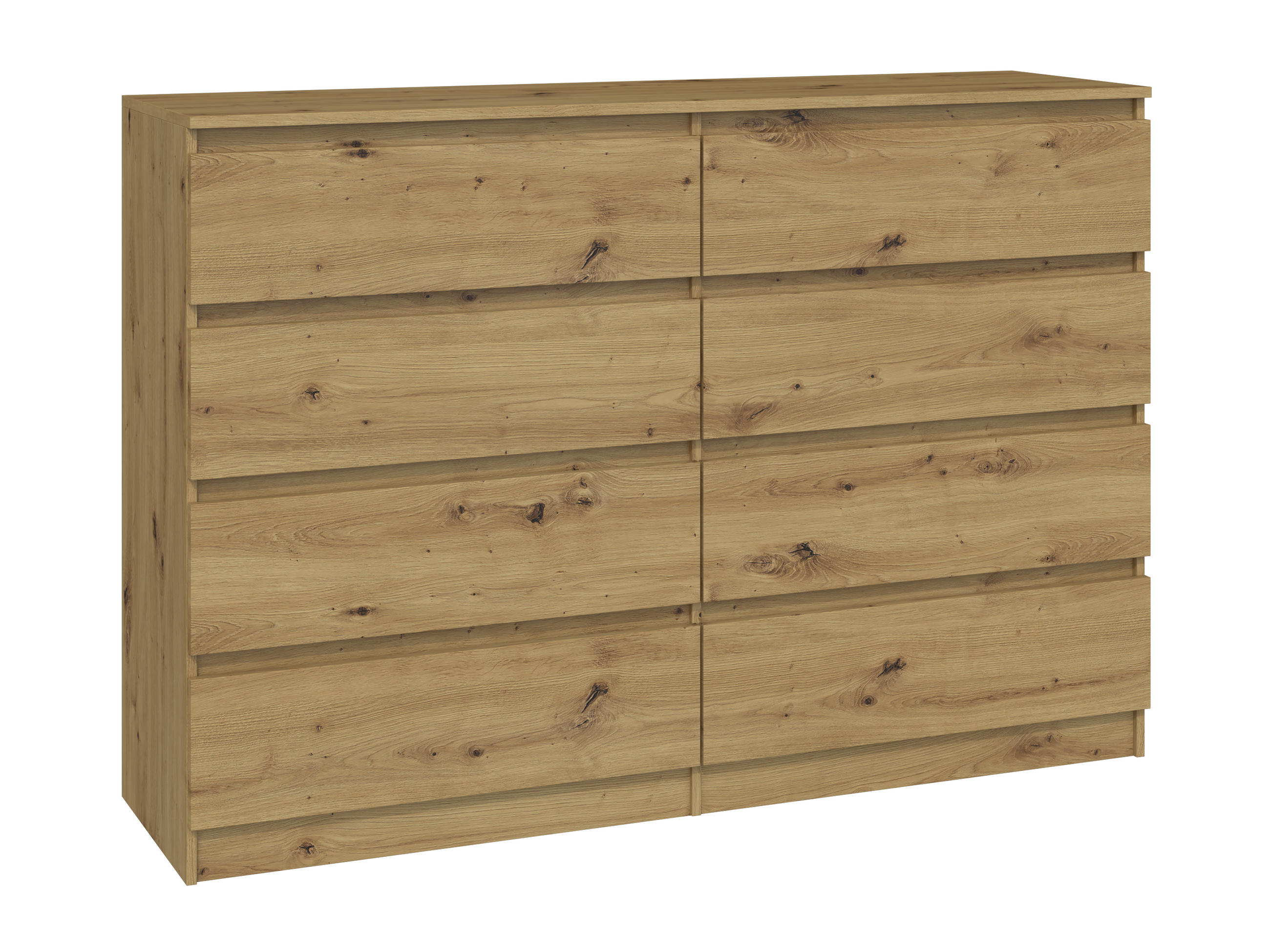 KOMMODE MALWA M8 140 - EICHE ARTISAN - Eiche Artisan, Holzwerkstoff (138/97/40cm) - CDF