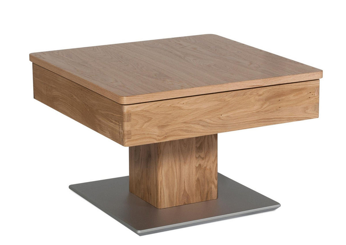 COUCHTISCH Celene 67x67x43 höhenverstellbar;diagonal verschiebbar Wildeiche - Wildeiche, Holz (67/67/43cm) - 58aufmkessel