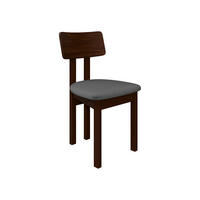 ESSZIMMERSTUHL Divo II - Nussbaumfarben/Grau, Holz/Textil (47/85/48cm) - MIRJAN24