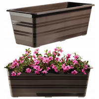BALKONTOPF 40 cm, Braun - Braun, Kunststoff (17/40cm) - KADAX