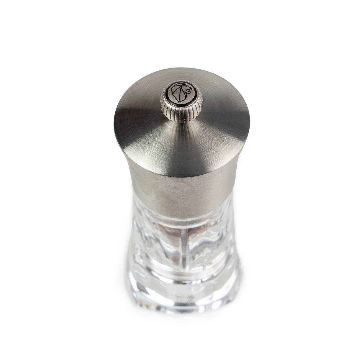 CHILIMÜHLE Ouessant 14cm Edelstahl Gewürzmühle Buchenholz Stahlmahlwerk - Transparent, Kunststoff (7/14/7cm) - PEUGEOT