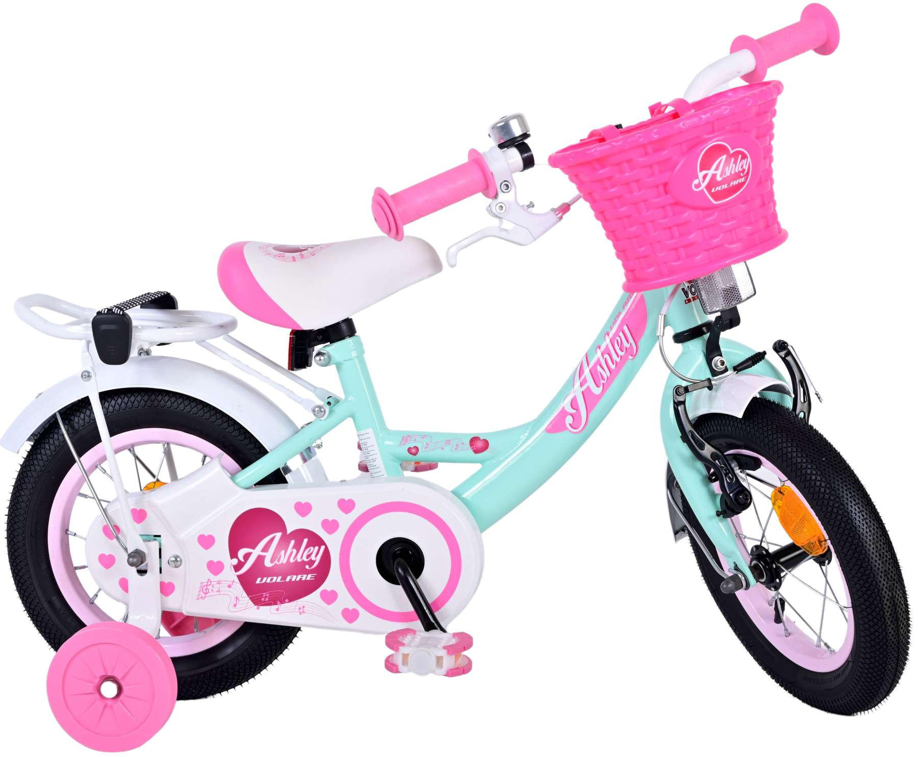 KINDERFAHRRAD Ashley - Mädchen - 12 Zoll - Rücktritt + Handbremse - Grün - Grün, Metall (45cm) - TPFSports