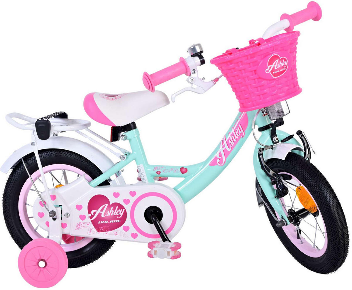 KINDERFAHRRAD Ashley - Mädchen - 12 Zoll - Rücktritt + Handbremse - Grün - Grün, Metall (45cm) - TPFSports
