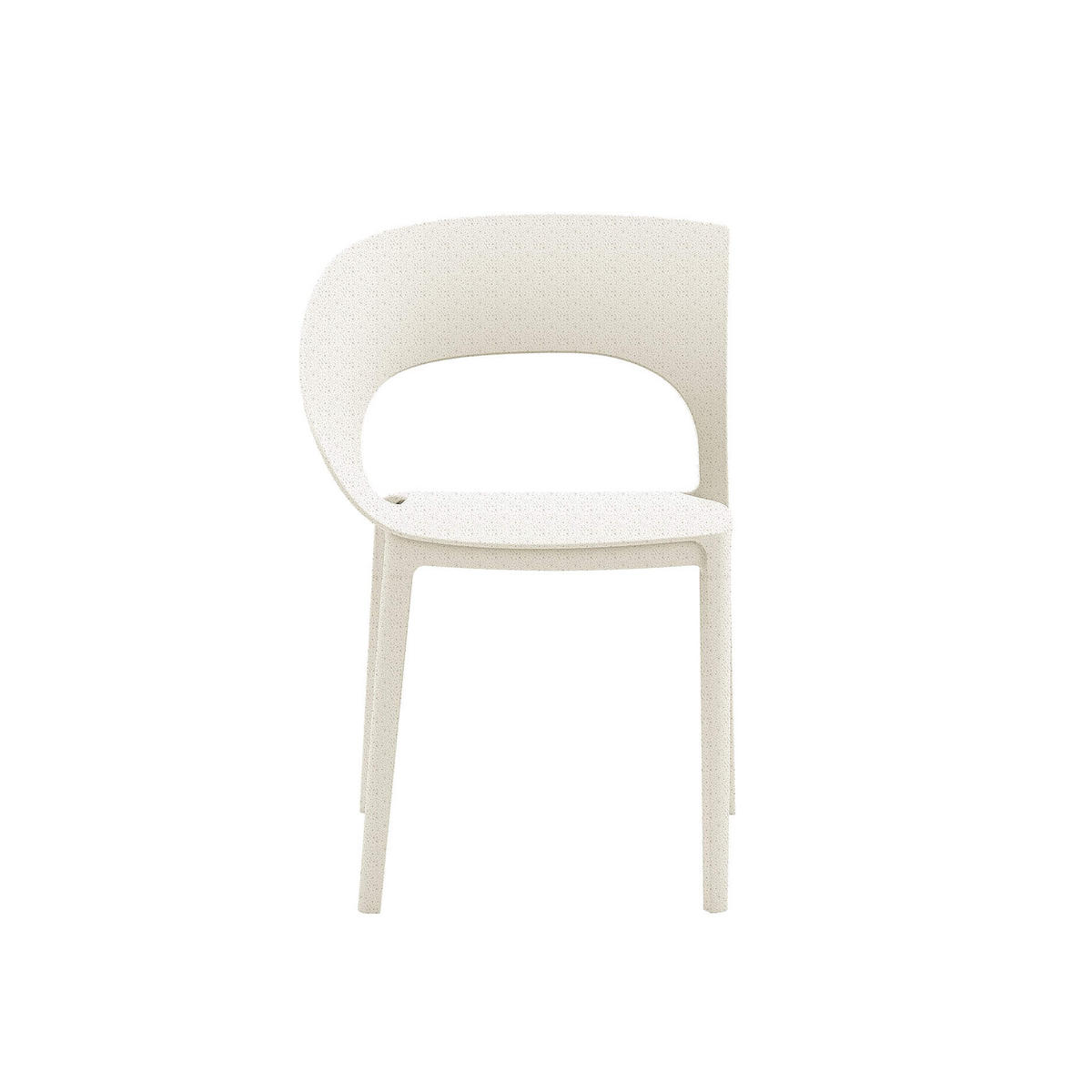GARTENSTUHL Weiß 54/60/82,5 cm 2er-Set - Weiß, Kunststoff (54/82.5/60cm) - Mobili Rebecca