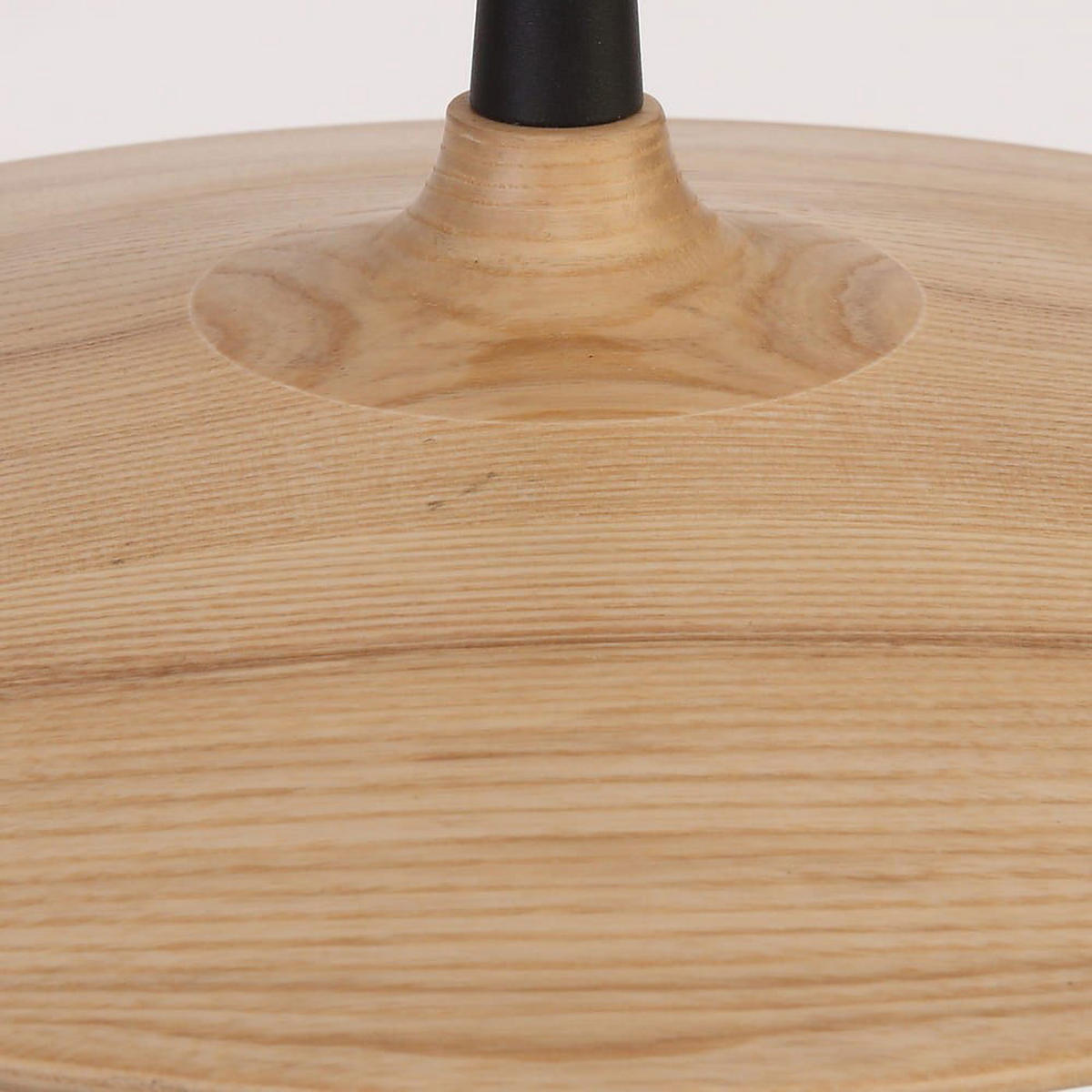 PENDELLEUCHTE 'Ter 1BE' - Beige/Schwarz, Holz (35/34/150cm) - KUNSTLOFT