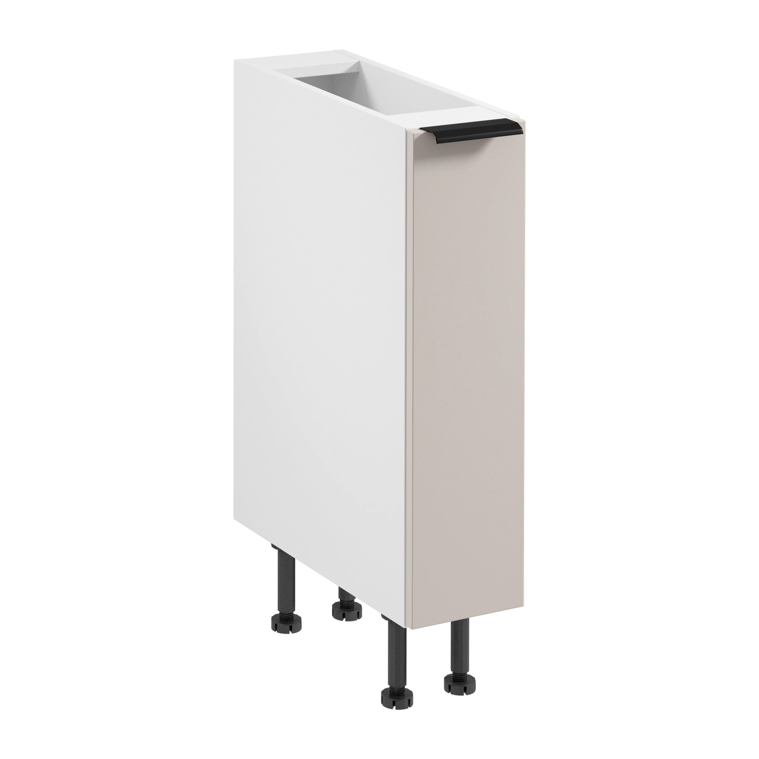 APOTHEKERSCHRANK D20C – Sorento Weiß Beige – Weiß / Beige - Beige/Weiß, Holzwerkstoff (20/87/52cm) - ROYAL24_MARKT