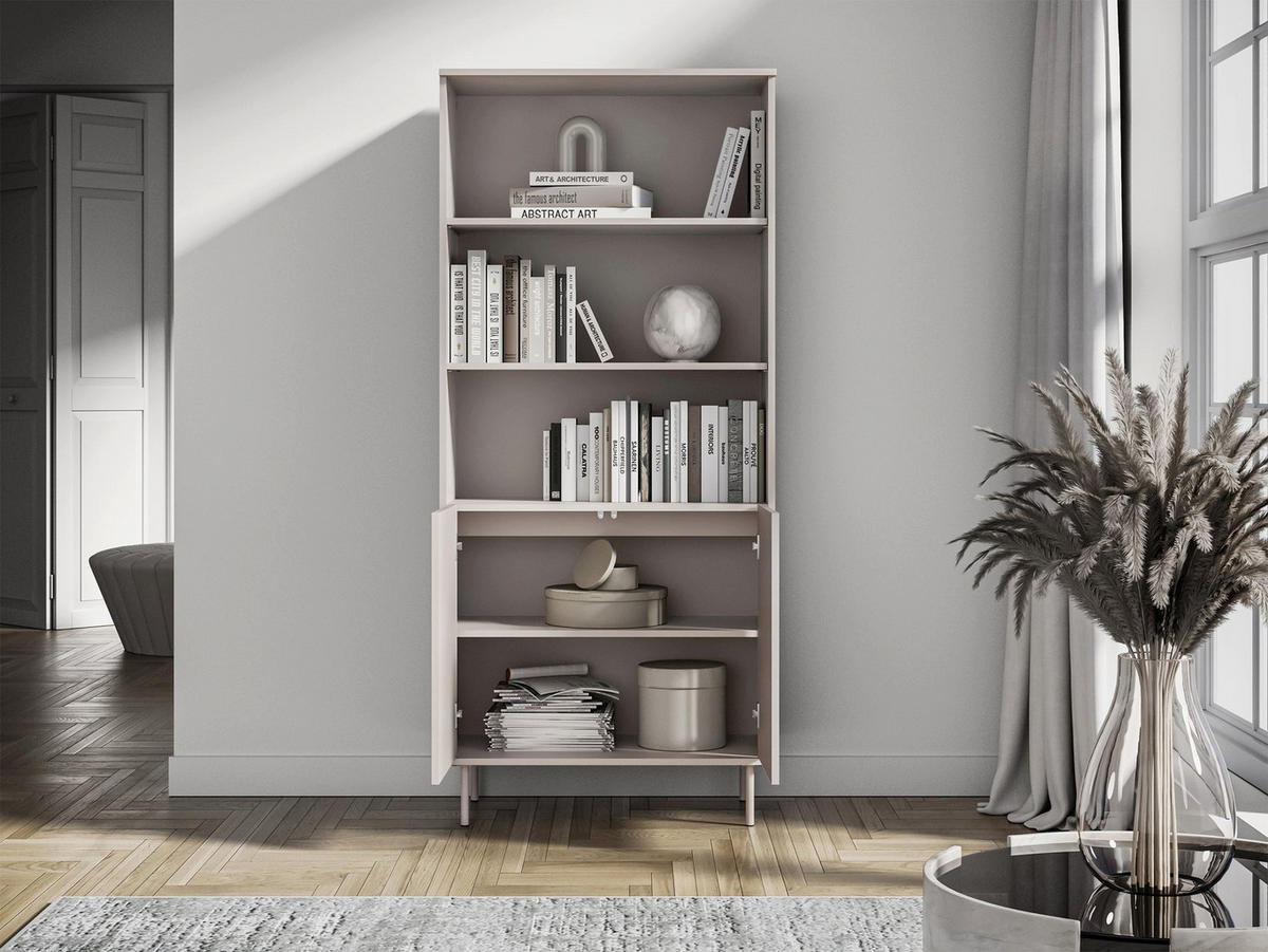 REGAL Orvella Taupe 80 cm - Taupe, Holzwerkstoff (80/180/40cm) - Homebook