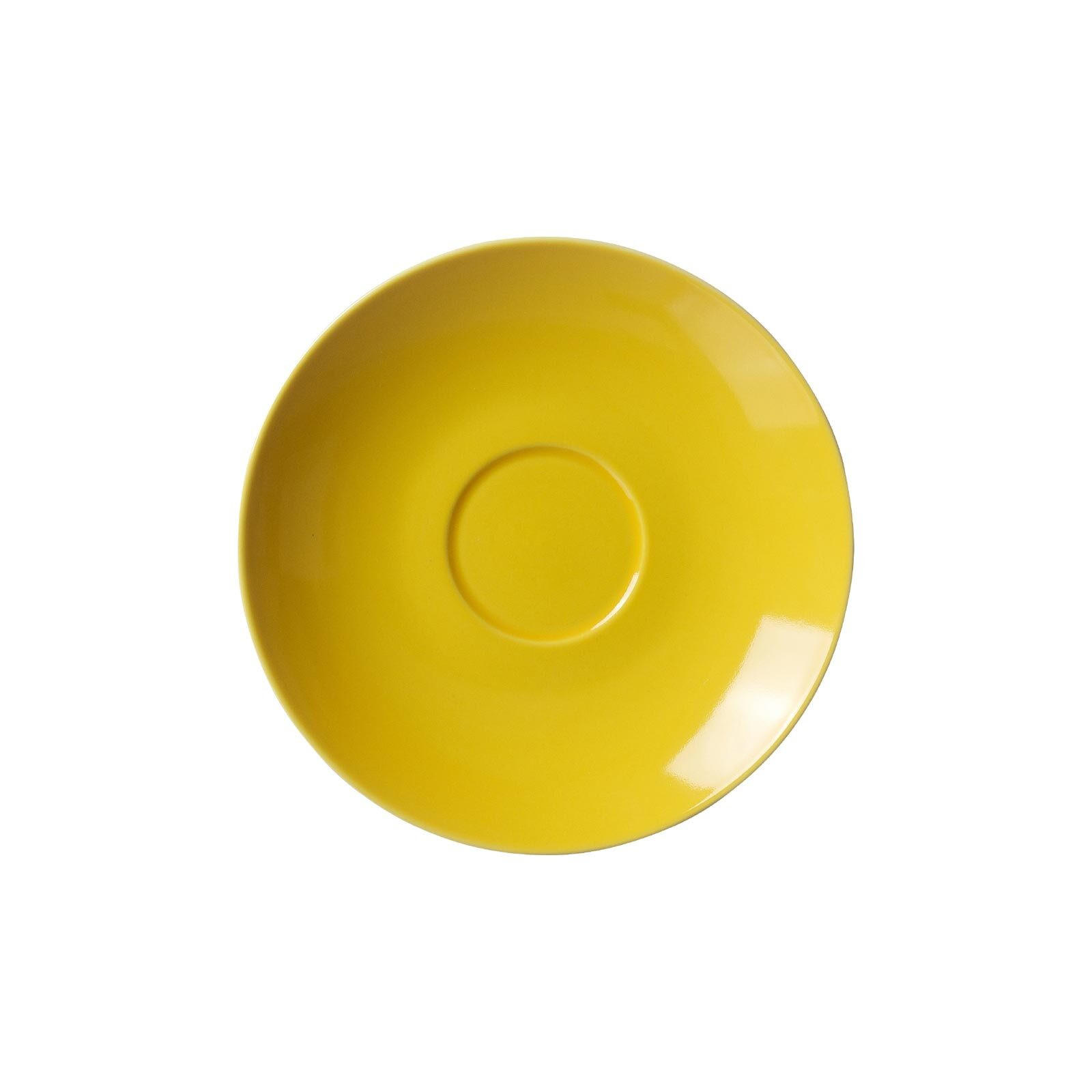 KAFFEEUNTERTASSEN Doppio Gelb ø 16 cm 6er Set - Gelb, Keramik (16cm) - Ritzenhoff Breker