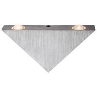 LED WANDLEUCHTE Gordon Aluminium Silber - Silberfarben, Metall (9/3/16.5cm) - Globo Lighting
