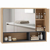 SPIEGELSCHRANK Eichefarben - Eichefarben, Holz (80/60/20cm)