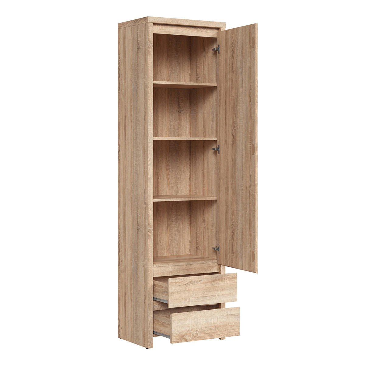 SKRIŇA 1 dvere Soren Drevo - hnedá, kompozitné drevo (56/200.5/40.5cm) - Petits-meubles