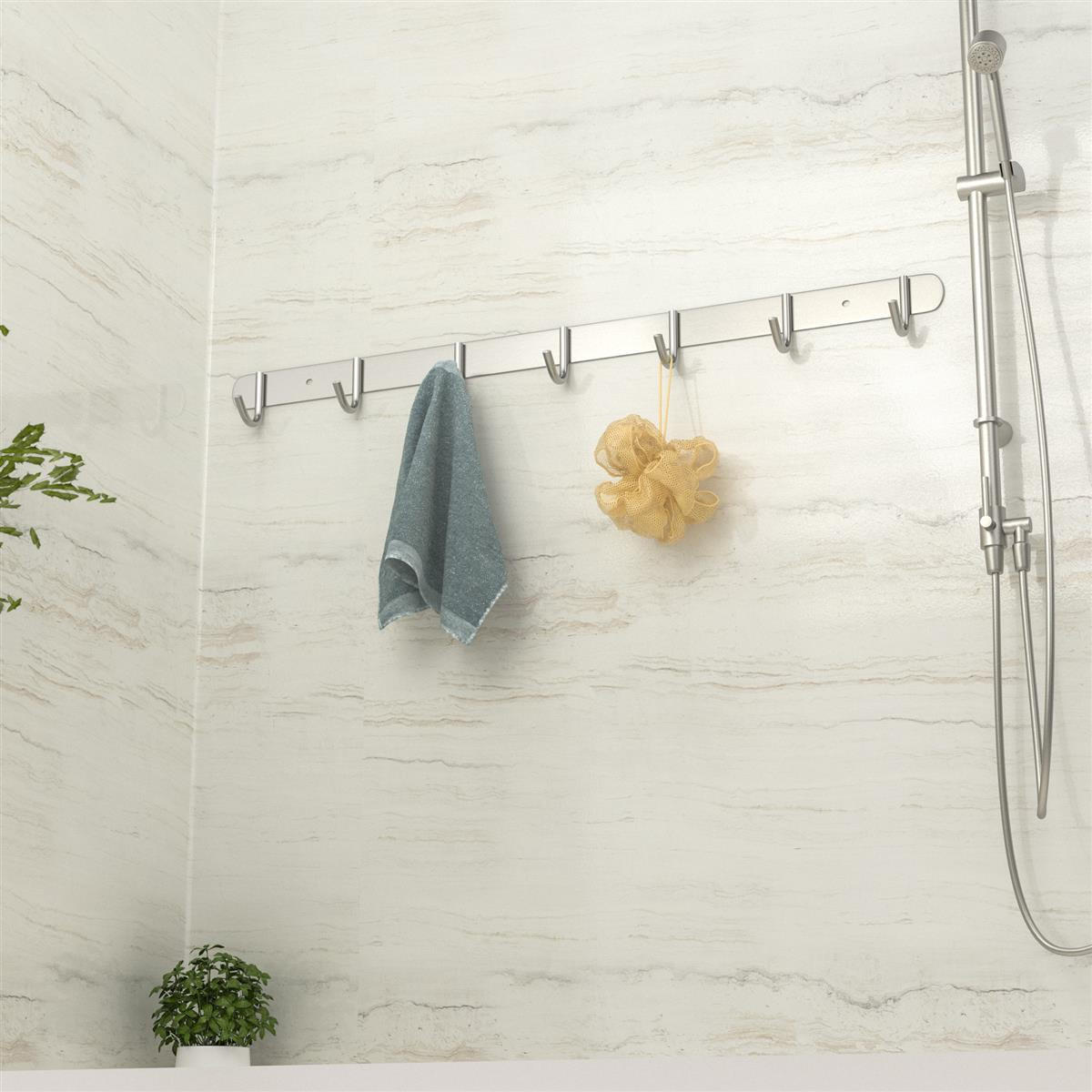 GARDEROBENLEISTE 54/5/5 cm - Silberfarben, Metall (5/5/54cm) - Intirilife