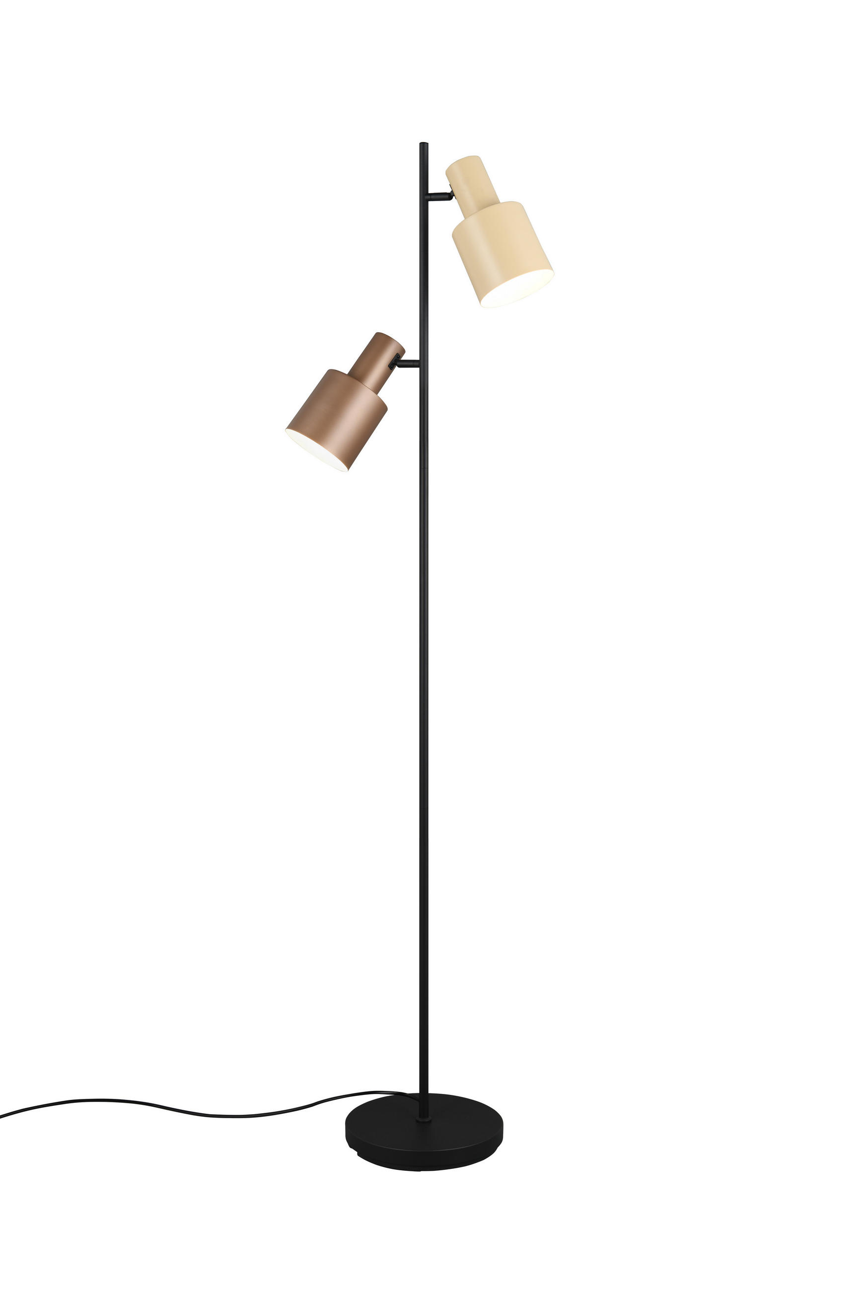 Trio Leuchten Stehlampe Schwarz 48x161x48 cm