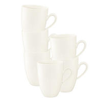 HENKELBECHER Savona Fine Diamond creme 350 ml 6er Set - Creme, Keramik (0.35L) - Seltmann Weiden