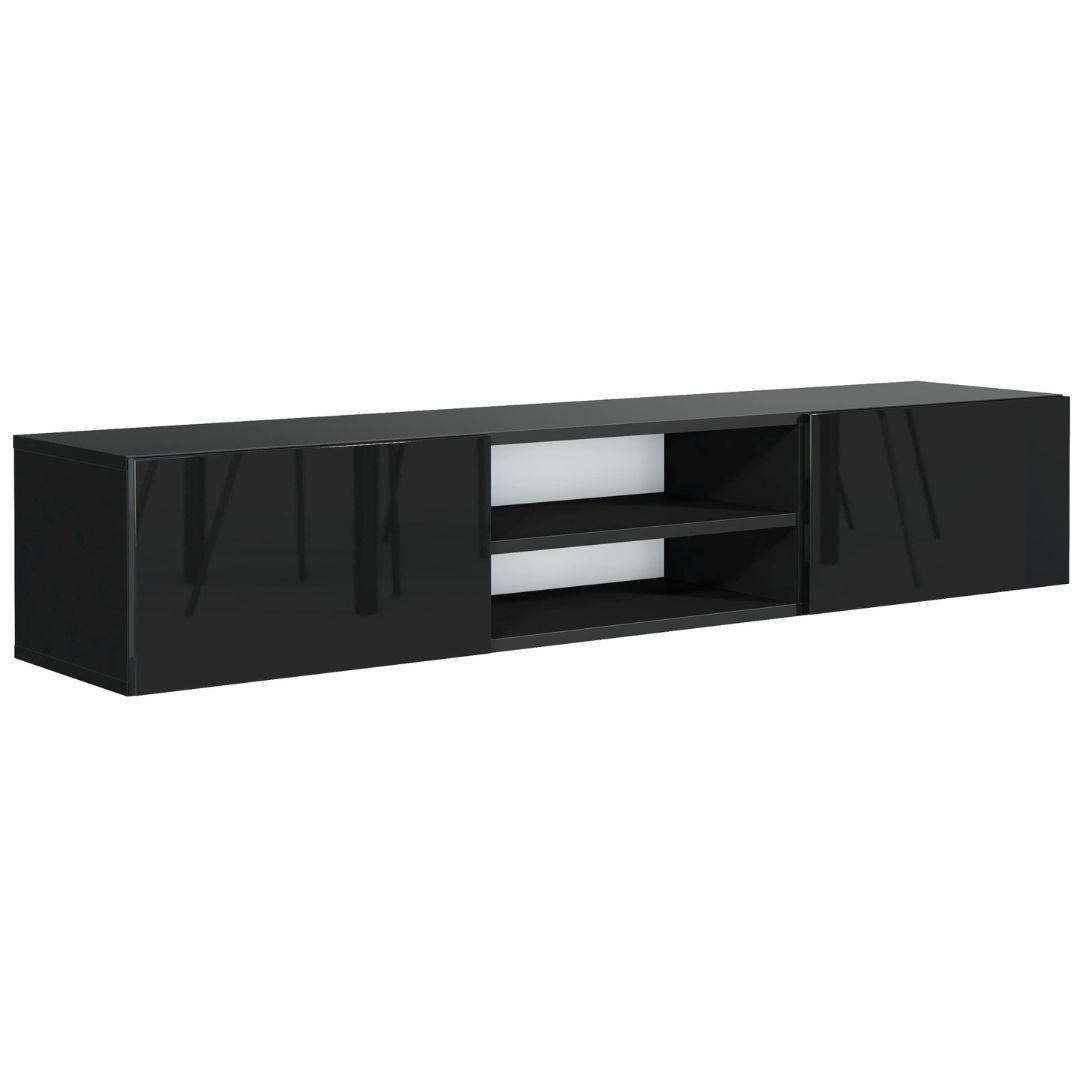 Mobelsta TV Schwarz Hochglanz 120x35x29.5 cm