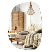 SPIEGEL 78,5x57 cm Asymmetrisch - Transparent, Glas (78.5/57/0.4cm) - Wallfluent