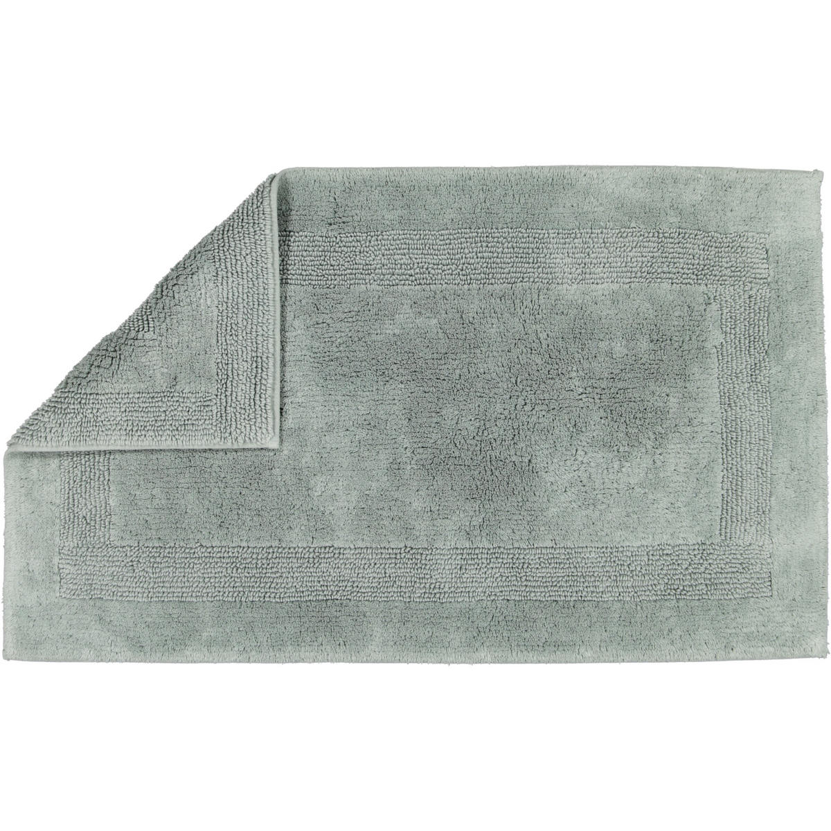 BADTEPPICHE LUXUS BADTEPPICH 1000 NORDIC GREEN - 470 - Grün, Textil (60/100cm) - Cawoe