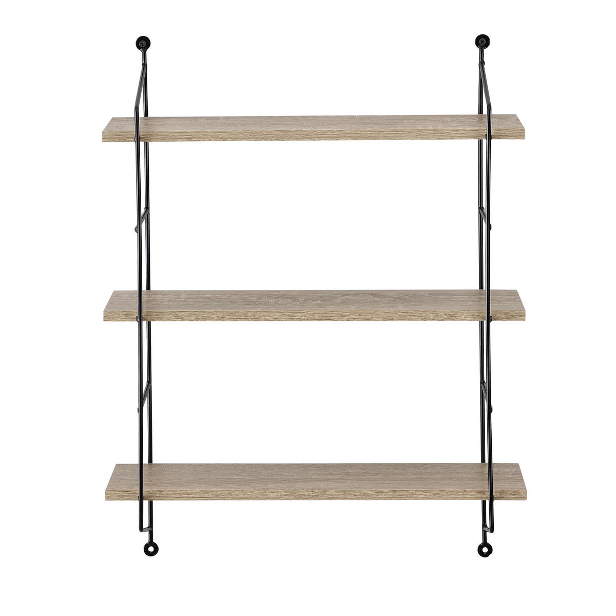 WANDREGAL Ösel - Braun, Metall (48/63.5/15cm) - [en.casa]