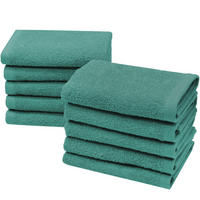 SEIFTÜCHER, 10er-Set, 30x30 cm, 100% Baumwolle, Grün - Türkis, Textil (30/30cm) - Zollner