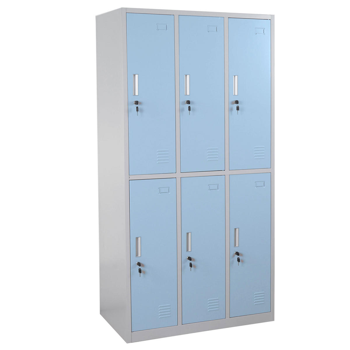 SCHLIESSFACH Blau - Blau, Metall (90/180/50cm) - MCW