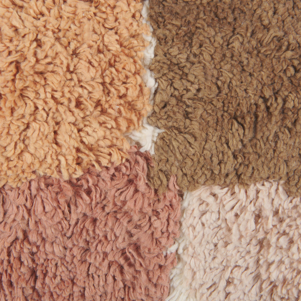 DEKOKISSEN 2er-Set Weiß 30/50 cm Caltha - Pink/Beige, Textil (30/50cm) - Beliani