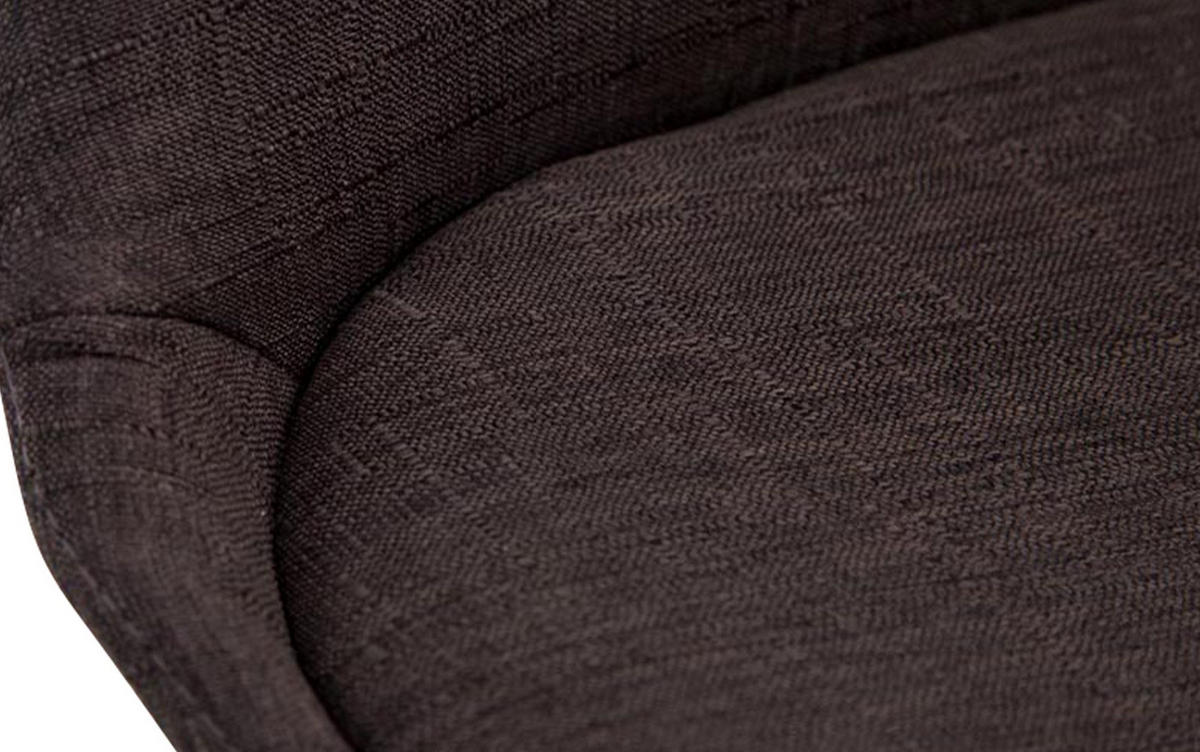 STUHL Stoff dunkelgrau - Eukalyptusholzfarben/Dunkelgrau, Holz/Textil (48/84/55cm) - CLP