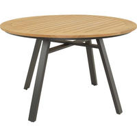 GARTENTISCH Monza - Anthrazit - 120/120/75 cm - Dunkelgrau, Metall (120/120/75cm) - Lesli Living