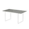 ESSTISCH LEVIN 120-160/80/76 cm Beton - Anthrazit, Holz (80/120/76cm) - B&D Home