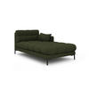 CHAISELONGUE rechts Mamaia aus strukturiertem Stoff grün - Grün, Textil (102/75/185cm) - Micadoni