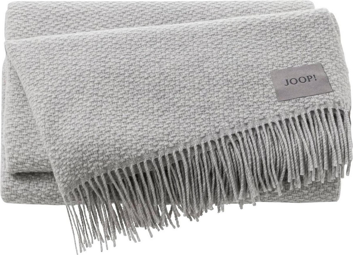 WOHNDECKE FINE-WOVEN Silber 130 x 190cm - Silberfarben, Textil (130/190cm) - Joop!