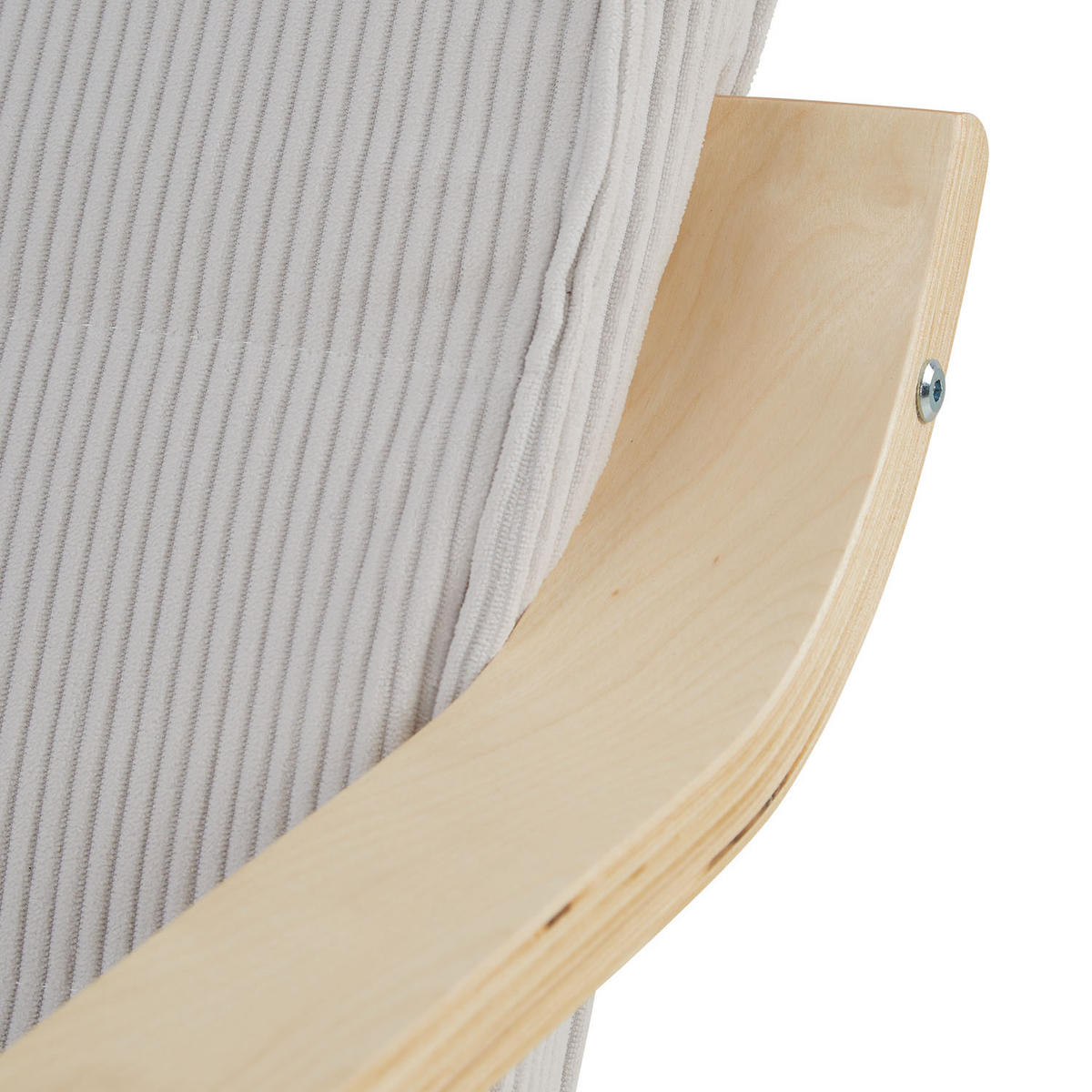 RELAXSESSEL Stoffbezug Cord Grau, Fußstütze - Grau, Textil (66/94/62cm) - Homestyle4u