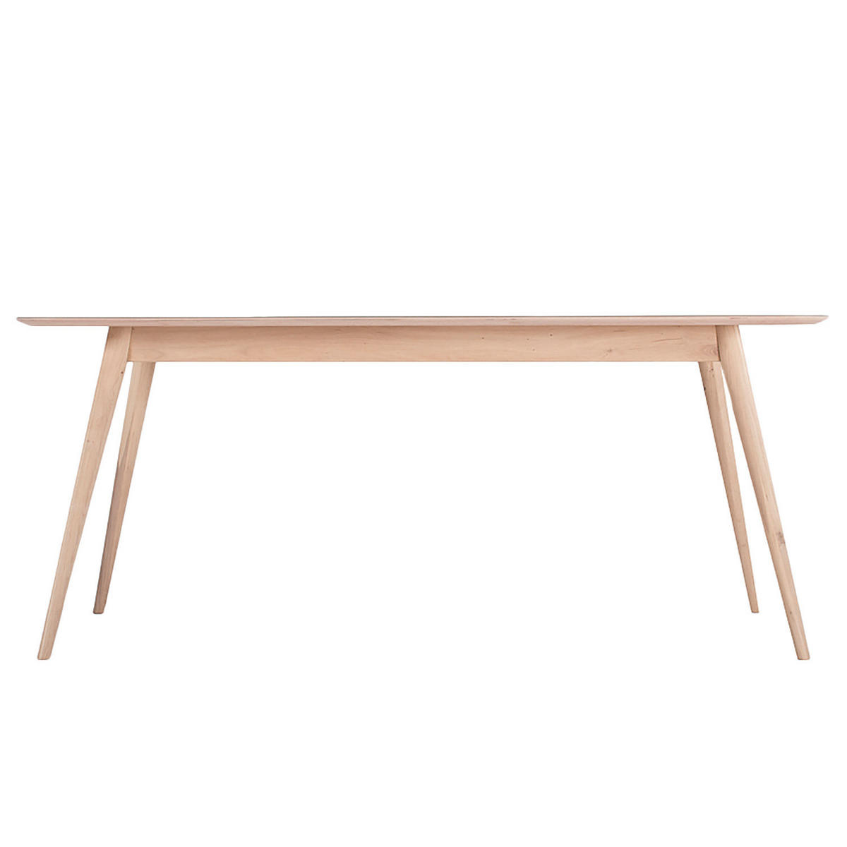 ESSTISCH - Eiche teilmassiv / Linoleum - Eichefarben/Anthrazit, Holzwerkstoff (90/180/75cm) - home24