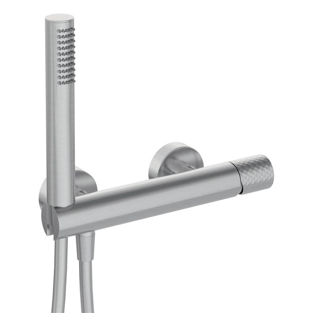 DUSCHARMATUREN Silber 8.7/29.6/6 cm BHSF41M - Silberfarben, Metall (29.6/6/8.7cm) - Deante