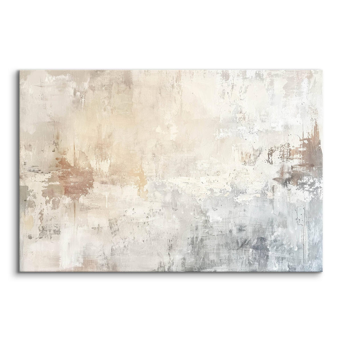 LEINWANDBILD Abstraktion Beton Optik Moderne Muster 40/30cm - Beige/Braun, Textil (40/30cm) - Muralo