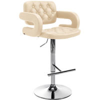 BARHOCKER Dublin 103-123x62x55 cm creme - Creme, Leder (62/103/55cm) - furnicato